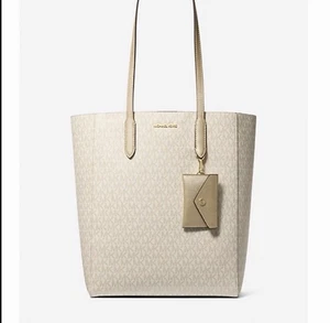 Michael Kors Vincent Large Signature Logo Tote Bag With Coin Pouch - Picture 1 of 4