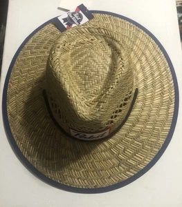 Neu Pabst blaues Band Stroh Rettungsschwimmer Hut * Neu mit Etikett * PBR Einheitsgröße! - Bild 1 von 4