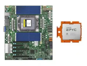 Supermicro H13SSL-NT Motherboard ATX With AMD EPYC Genoa 9334 QS CPU - Picture 1 of 2