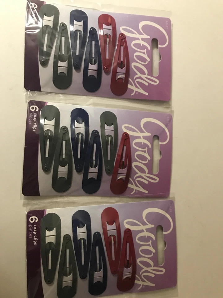 Goody Classics Contour Hair Clip Colors May Vary 6 Count