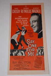 Anuncio de película vintage de 1959 ""Say One For Me"". Bing Crosby, Debbie Reynolds - Imagen 1 de 1