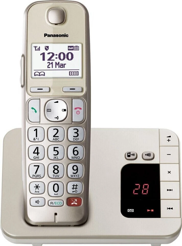PANASONIC Telefon KX-TG260GN mit Anrufbeantworter Champagner Farbe  - Bild 1 von 1