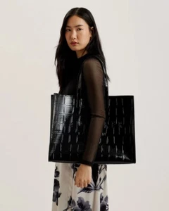 Brandneu Ted Baker Allicon große Schraffur schwarze Farbe aus Lager - Bild 1 von 15