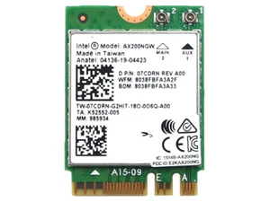 INTEL GIG+ AX200NGW M.2 2230 PCIE USB WIFI 6 802.11AX BLUETOOTH 5.2 KARTA 7CDRN - Zdjęcie 1 z 2