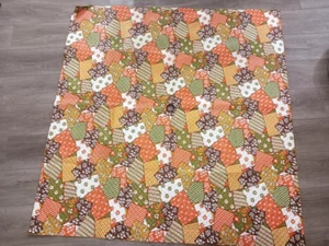 VINTAGE 70's RECTANGLE JCPenney Fashion Manor Patio Umbrella Tablecloth Retro - Picture 1 of 10