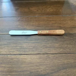 Ateco Natural Wood Small Sized Straight Icing Spatula, 4 Inch - Picture 1 of 5