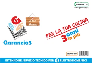 Garanzia3 CASA NUOVA- 4 ELETTRODOMESTICI - 3 ANNI IN PIU - Foto 1 di 1