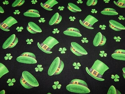 Leprechaun Hats quilt fabric by Henry Glass Fabrics 18x40" - Image 1 of 3