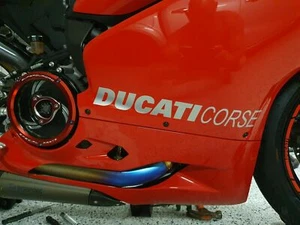 Ducati Corse Metallic Silver vinyl cut sticker / decal Silver 305mm x 33mm - Picture 1 of 12