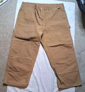 Vintage 80s Carhartt Double Knee 100 Years 42x26 Canvas Duck 62W - Bild 1 von 9