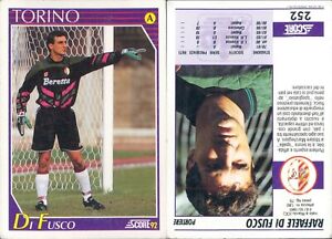 SCORE 92 CALCIO TRADING CARD anno 1992 -TORINO-DI FUSCO-N.252