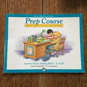 Alfred's Basic Piano Prep Course Level B Activity & Ear Training Book Beginner - Picture 1 of 9