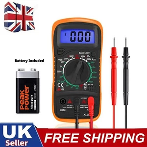 Digital LCD Multimeter Voltmeter Ammeter AC DC OHM Current Circuit Tester Buzzer - Picture 1 of 11