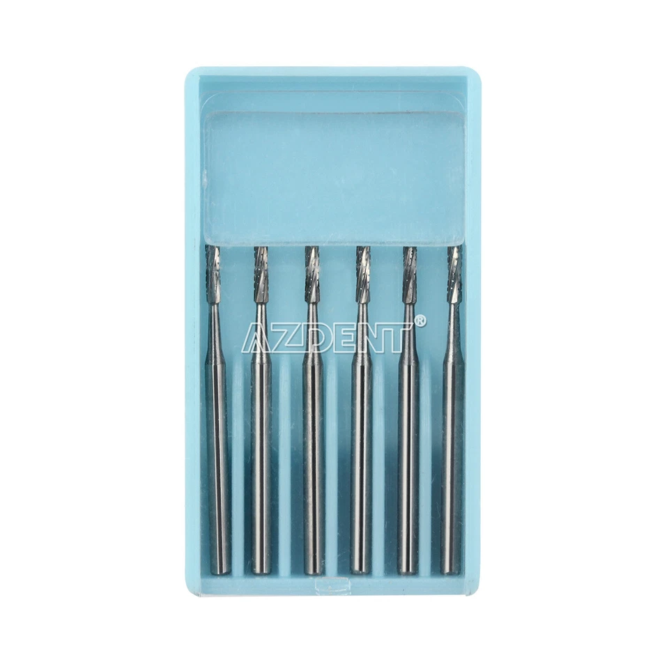 2x Dental Surgical Tungsten Carbide Bur Round Type 25mm FGXL 4 High Speed AZDENT