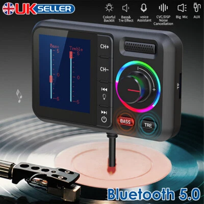 Car FM Wireless Bluetooth Transmitter MP3 Player USB Fast Charger Adapter UK