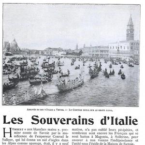 Die Herrscher von Italien - Presseartikel 1900 - Bild 1 von 4
