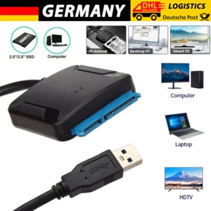 SATA auf zu USB 3.0 Adapter Kabel für 2.5 3.5 Zoll HDD SSD Festplatte Konverter - Bild 1 von 6