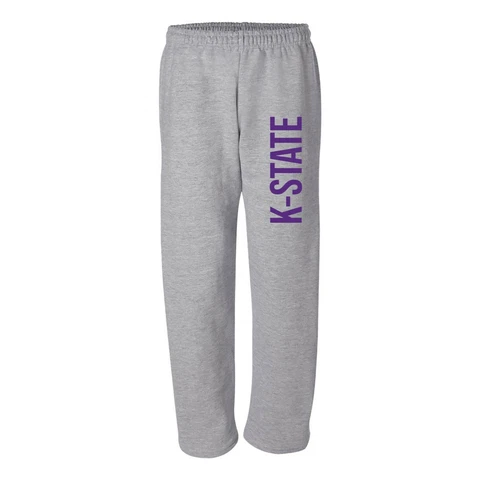 Kansas State Wildcats Super Block Sweatpants - Sport Grey Cover