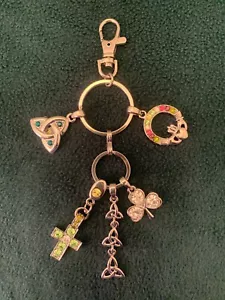 Killarney Crystal Jewelry Charms of Ireland Irish Key Chain made in Ireland new! - Picture 1 of 8