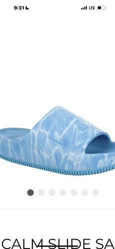 Nike Sandalo Uomo Stampa Calma Slides Blu 9