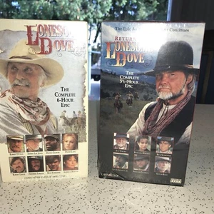 Lonesome Dove And Return To Lonesome Dove VHS Tapes TV Miniseries VG Cond - Picture 1 of 11