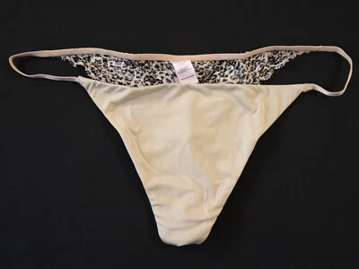 Vtg Victoria's Secret Very Sexy Smooth Dual V-String Thong Panties Size LARGE - Image 1 of 4