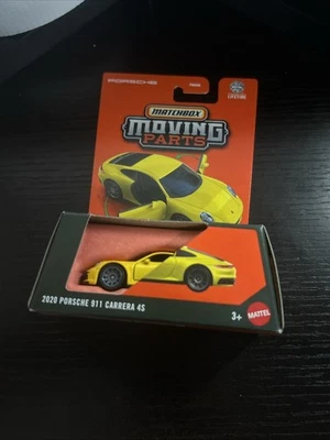 Piezas móviles Matchbox 2025 - Porsche 911 Carrera 4S 2020 - amarillo 25/50 - nuevo en paquete Foto 1 de 2