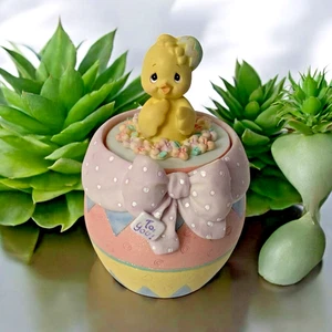 Precious Moments by Enesco Easter Chick Egg Trinket Box – 2001 – Original Box - Picture 1 of 12