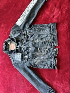 LEVI Jacket Denim For GIRLS size S FULL OF DETAILS used In Great Conditions - Picture 1 of 20