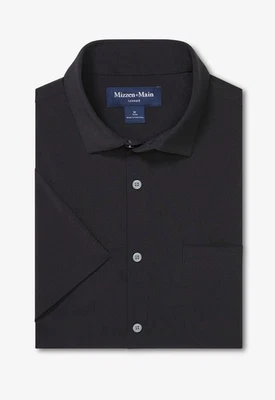 Mizzen+Main Shirt Mens Large Trim Fit Leeward Performance Stretch Short Sleeve - Image 1 of 4