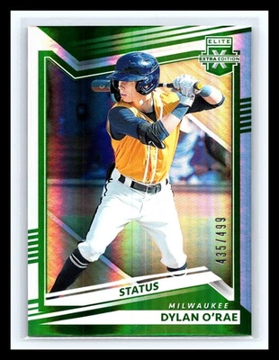 2022 Panini Elite Extra Edition - Dylan O'Rae #102 Status Green /499 (RC) - Image 1 of 2