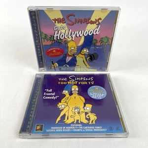 The Simpsons VCD's — Too Hot For TV & Go To Hollywood (2000) Lot Great Shape! - Picture 1 of 6