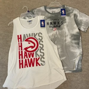 2 Atlanta Hawks T Shirts NBA XL Tank Tie Dye Neu mit Etikett LESEN - Bild 1 von 13