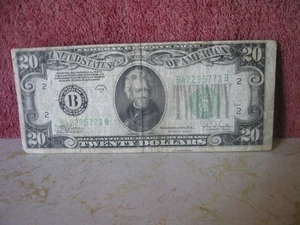 1934 C TWENTY DOLLAR BILL B 42295773 B - Picture 1 of 2