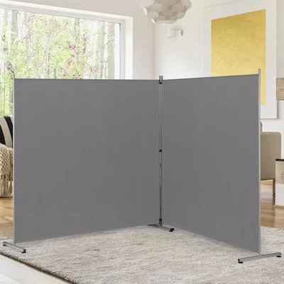 Indoor Room Divider, Portable Office Divider, Room Divider Wall Screen 2 Large P - Image 1 of 4