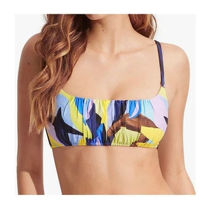 Costume da bagno donna Seafolly standard bralette bikini top nuovo con etichetta taglia 12 - Foto 1 di 11