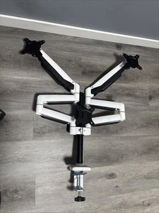 Triple Monitor Stand, 3-Monitor Desk Mount for Screens Up to 32 Inch,Full Motion - Picture 1 of 4