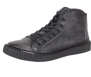 Harley Davidson Cuero Estéril Encaje Hombres Negro Estilo de Vida Tenis Zapatos Nuevo 11.5 - Imagen 1 de 17