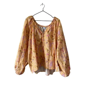 Charlie Holiday Boho Paisley Leinenmischung Top Neu mit Etikett - Bild 1 von 12