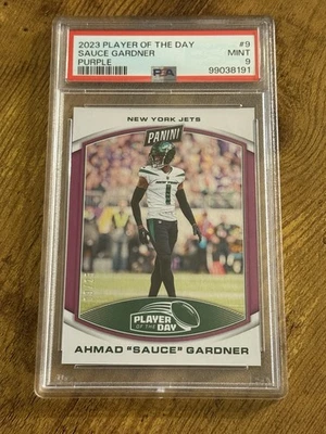2023 Panini Player of the Day - Ahmad Gardner #9 Purple /25 - Image 1 of 2