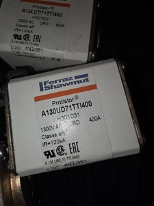 1PZ Nuovo Fusibile Ferraz Shawmut A130UD71TTI400 H301031 1300V 400A - Foto 1 di 4