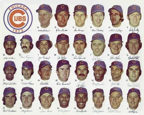 1973 CHICAGO CUBS BASEBALL HOF TEAM 8X10 PHOTO PICTURE - Image 1 of 1