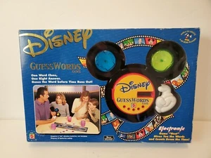 Disney Guess Words Electronic Game Mattel  2001 Complete SEALED PIECES Open Box - Picture 1 of 5
