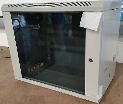 19  9U Rack Wall Cabinet 67x46x59 With Doors And Keys For Network Data Switch • 59.99£