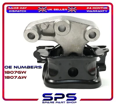 Engine Mounting Right For Citroen C3 C4 Cactus DS3 Peugeot 207 1.6 HDI 1807GW - Image 1 of 4