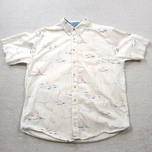 Vintage Trader Bay Button Down Shirt Mens XL Multicolor Short Sleeve Hawaiian - Picture 1 of 11