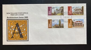 New Zealand FDC 1982 Architecture First Day Cover - Picture 1 of 2