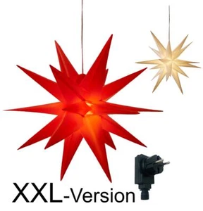 XXL 100 cm LED Weihnachtsstern Timer Innen & Außen Weihnachts-Deko - B-Ware - Bild 1 von 3