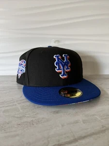 New York Mets 2000 World Series 59FIFTY New Era Fitted Hat 7 1/2 Subway Series - Picture 1 of 6