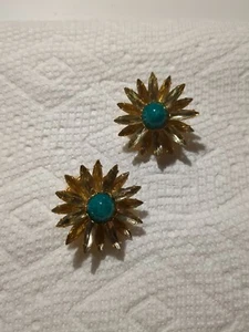 Judy Lee Vintage Rare Clip On Earring Set Citrin Strass - Bild 1 von 3